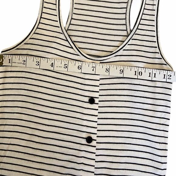 CAUTION TO THE WIND Striped Short Racerback Tank - Picture 8 of 8